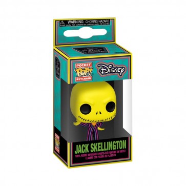 The Nightmare Before Christmas - Jack Black Light Pocket Pop! Keychain