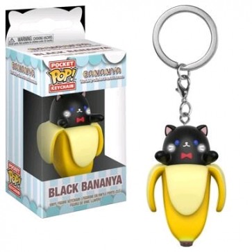 Bananya - Black Bananya Pocket Pop! Keychain