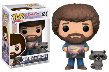 The Joy of Painting - Bob Ross and Raccoon Pop! Vinyl