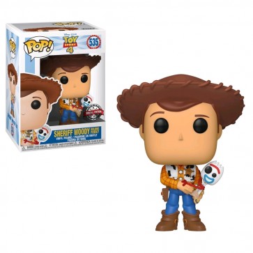 Toy Story 4 - Woody with Forky US Exclusive Pop! Vinyl