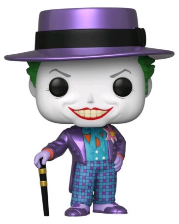 Batman 1989 - Joker with Hat Metallic US Exclusive Pop! Vinyl