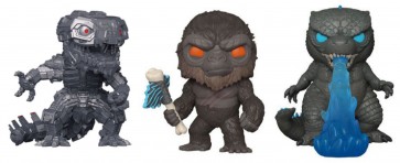 Godzilla Vs Kong - Kong, Godzilla & Mechagodzilla US Exclusive Pop! 3-Pack